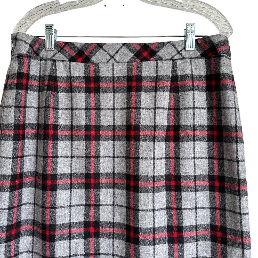 Vintage Pendleton Virgin Wool Plaid Straight Skir… - image 2